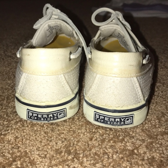 white sparkle sperrys - Picture 3 of 3